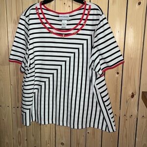 Alfred Dunner Striped Blouse PXL